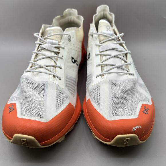 On Running Cloudventure Peak 3 Trail Shoes Men's 13 White Orange Running Sneaker - Picture 2 of 9